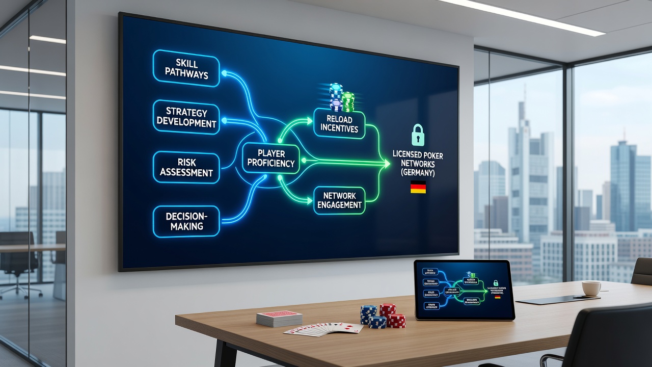 Darstellung von Spielerpfaden und Fortschrittsverfolgung auf lizenzierten Poker-Plattformen